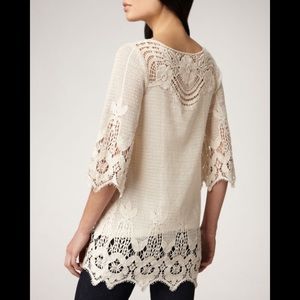 New XCVI Boho Crochet Tunic